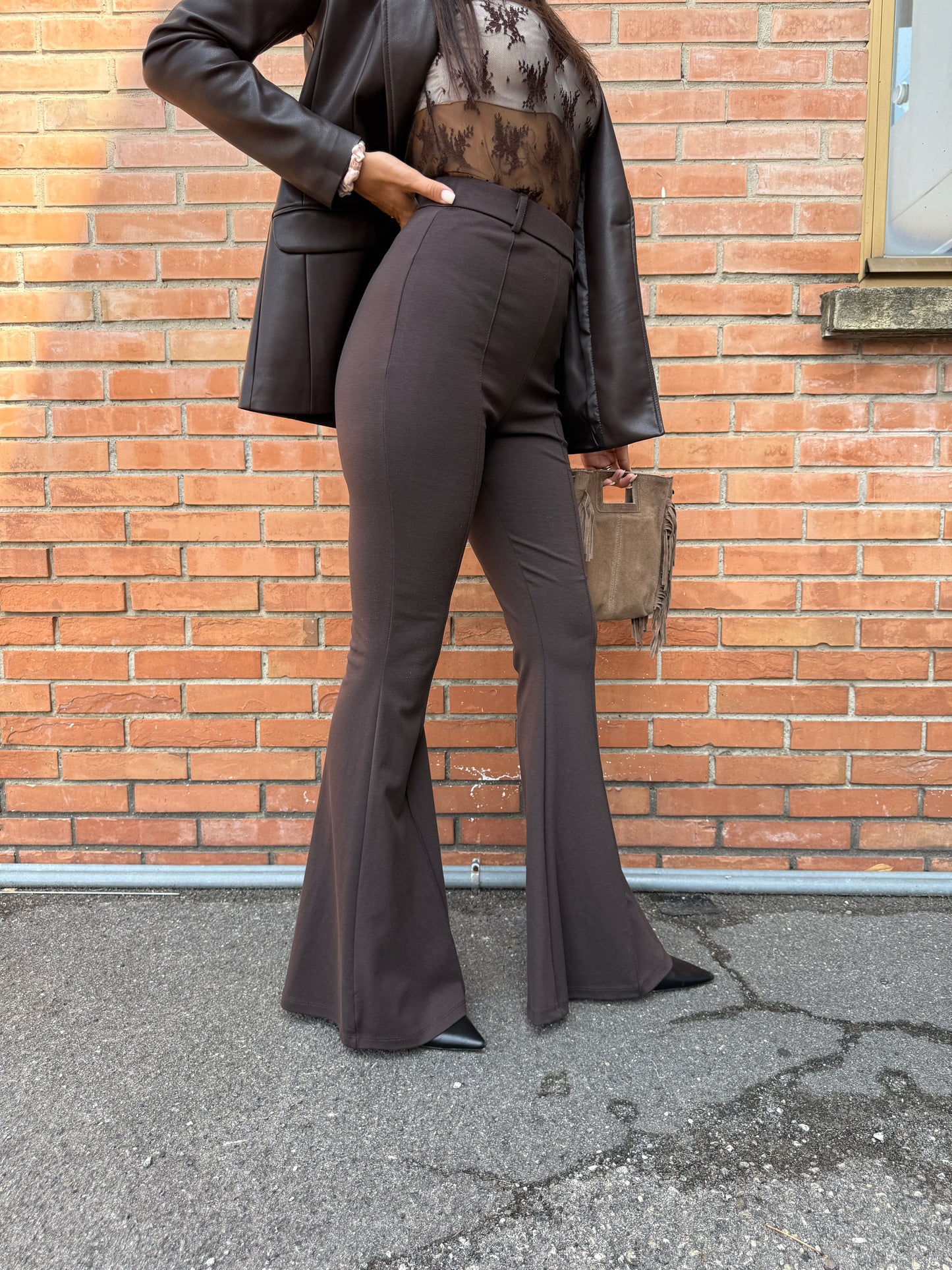 Pantaloni zampa Haveone Moro