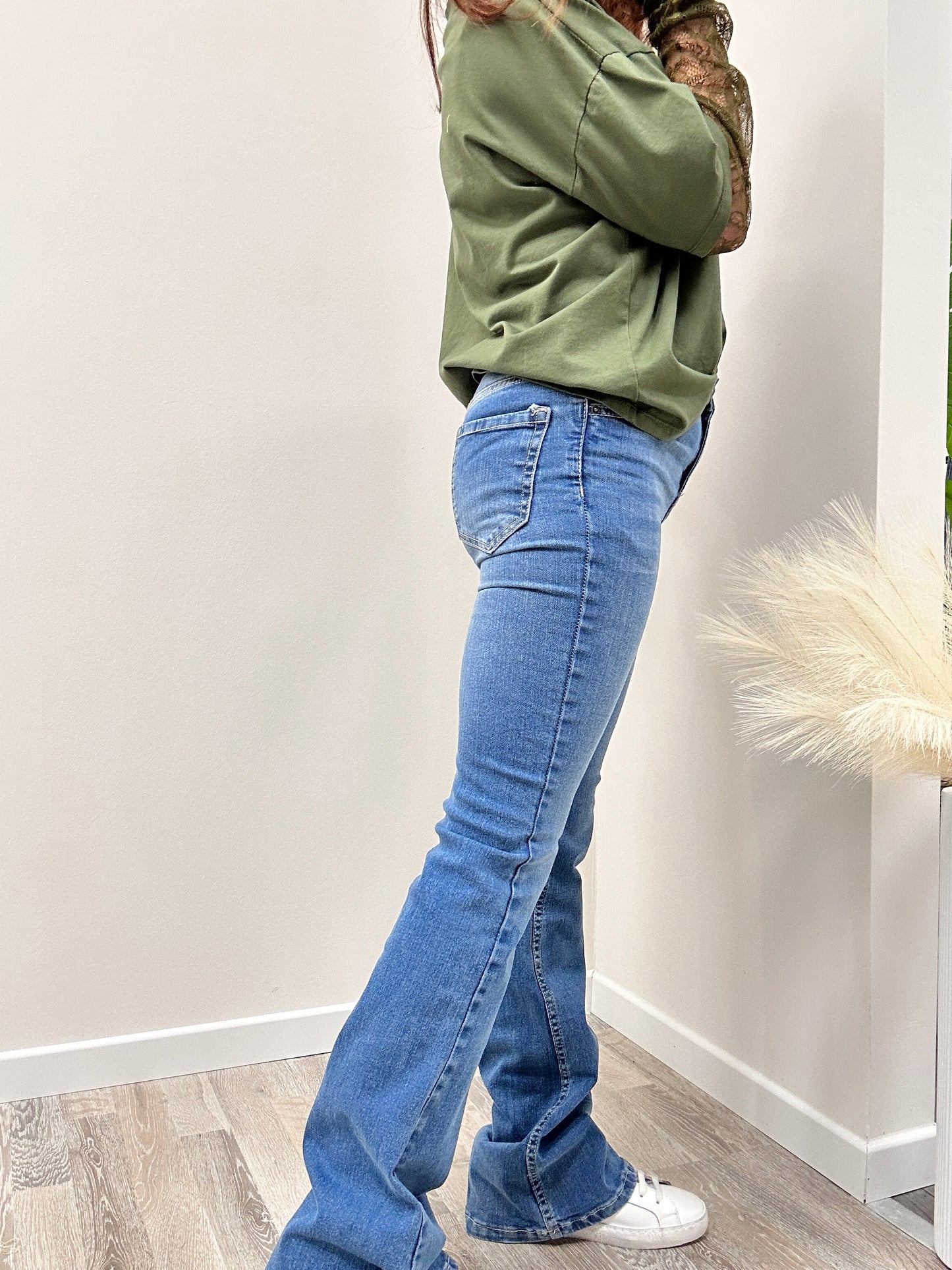Two way denim boot cut zampa