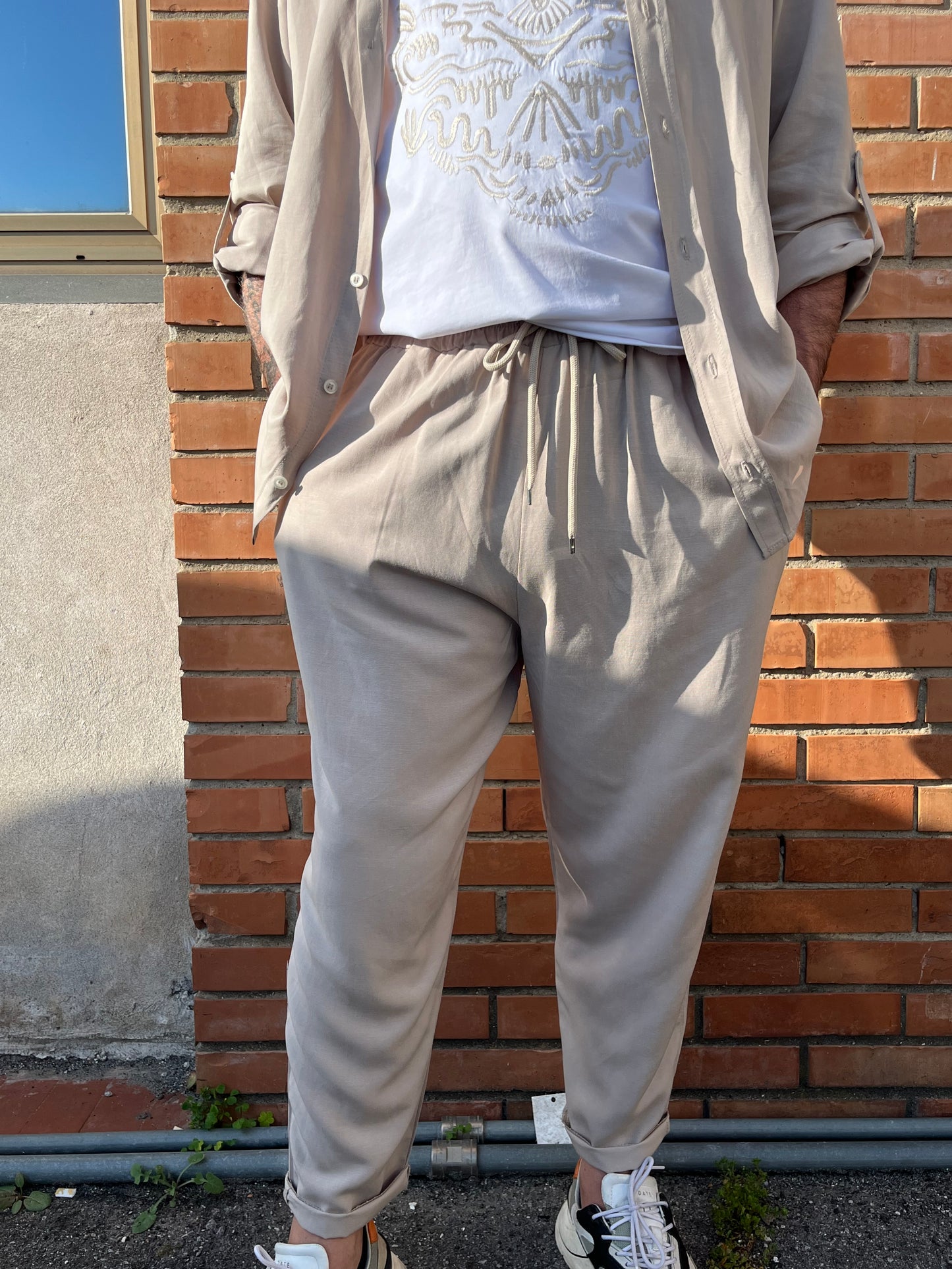 7x8 FLR Pantalone Leggero Beige