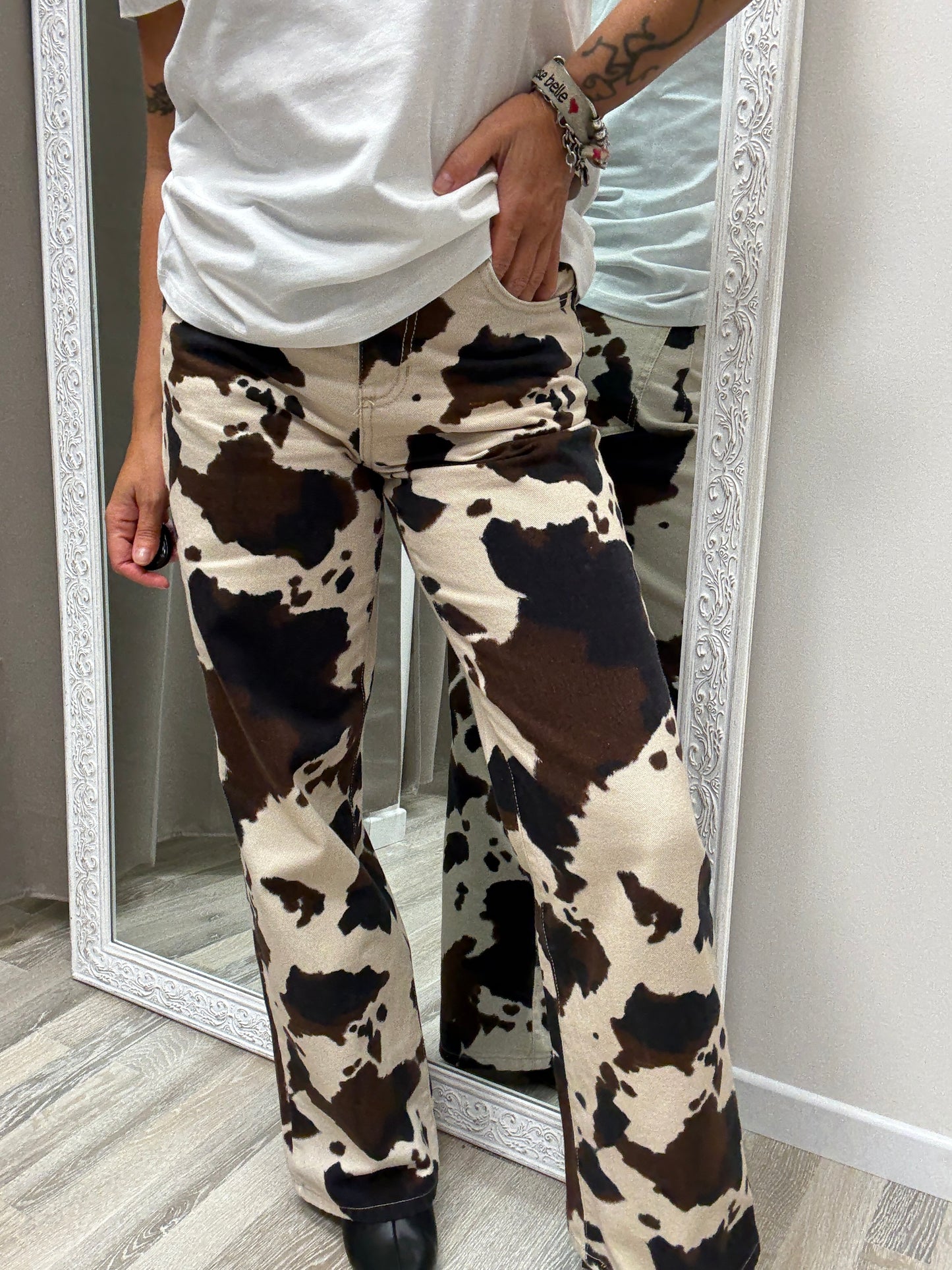 Pantaloni fantasia mucca Susy Mix