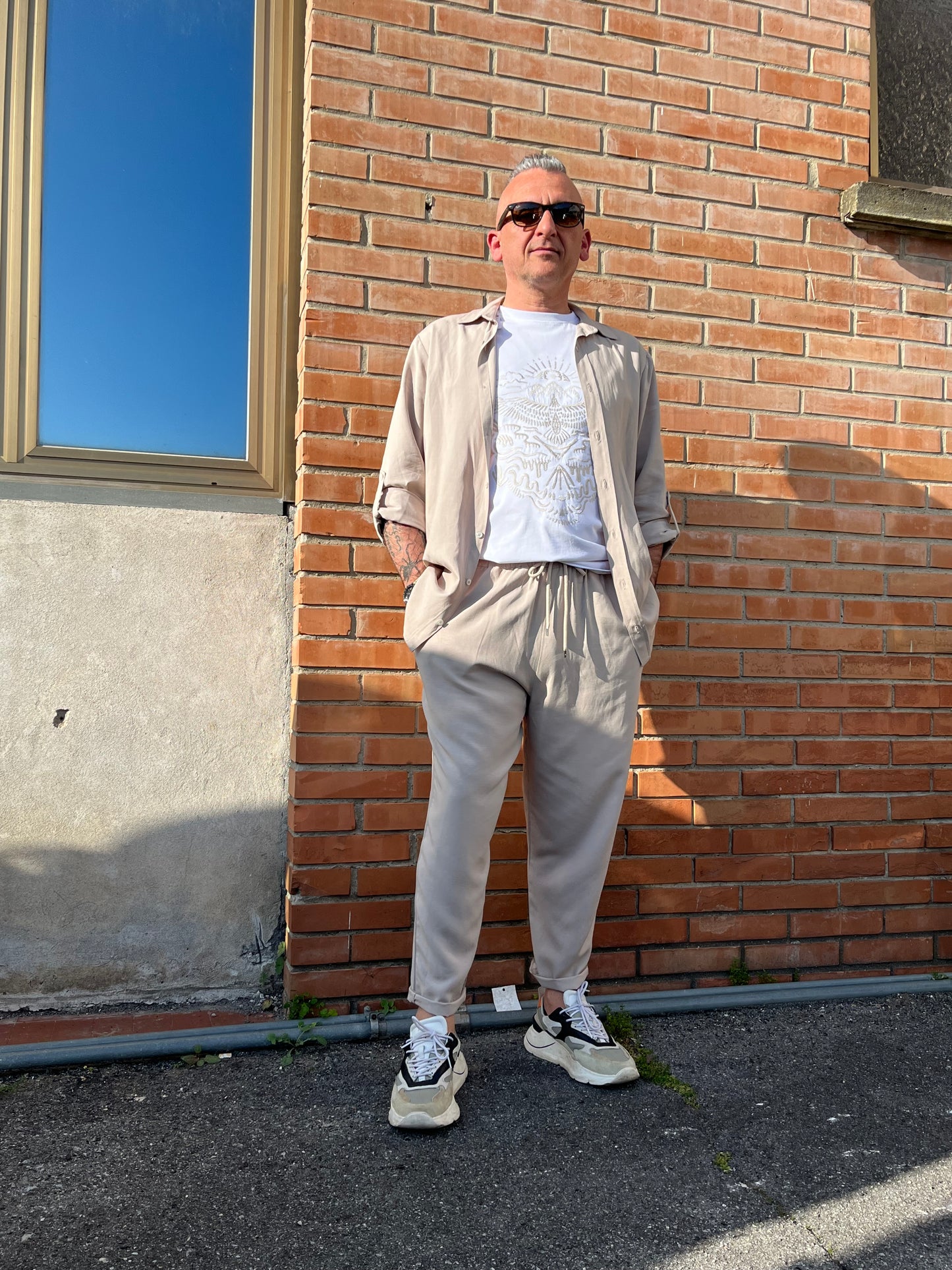 7x8 FLR Pantalone Leggero Beige