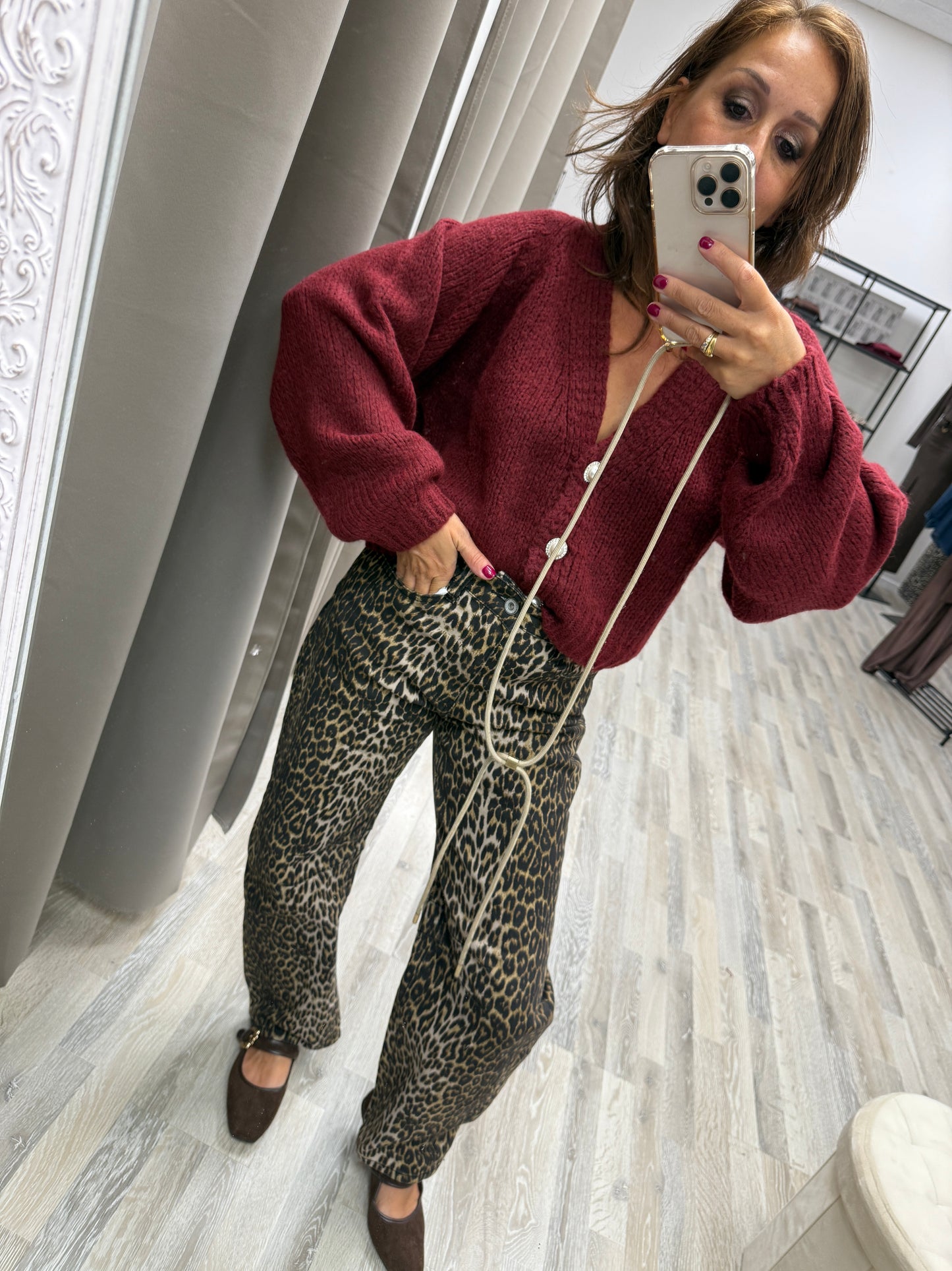 HaveOne Cardigan Gioiello Vino