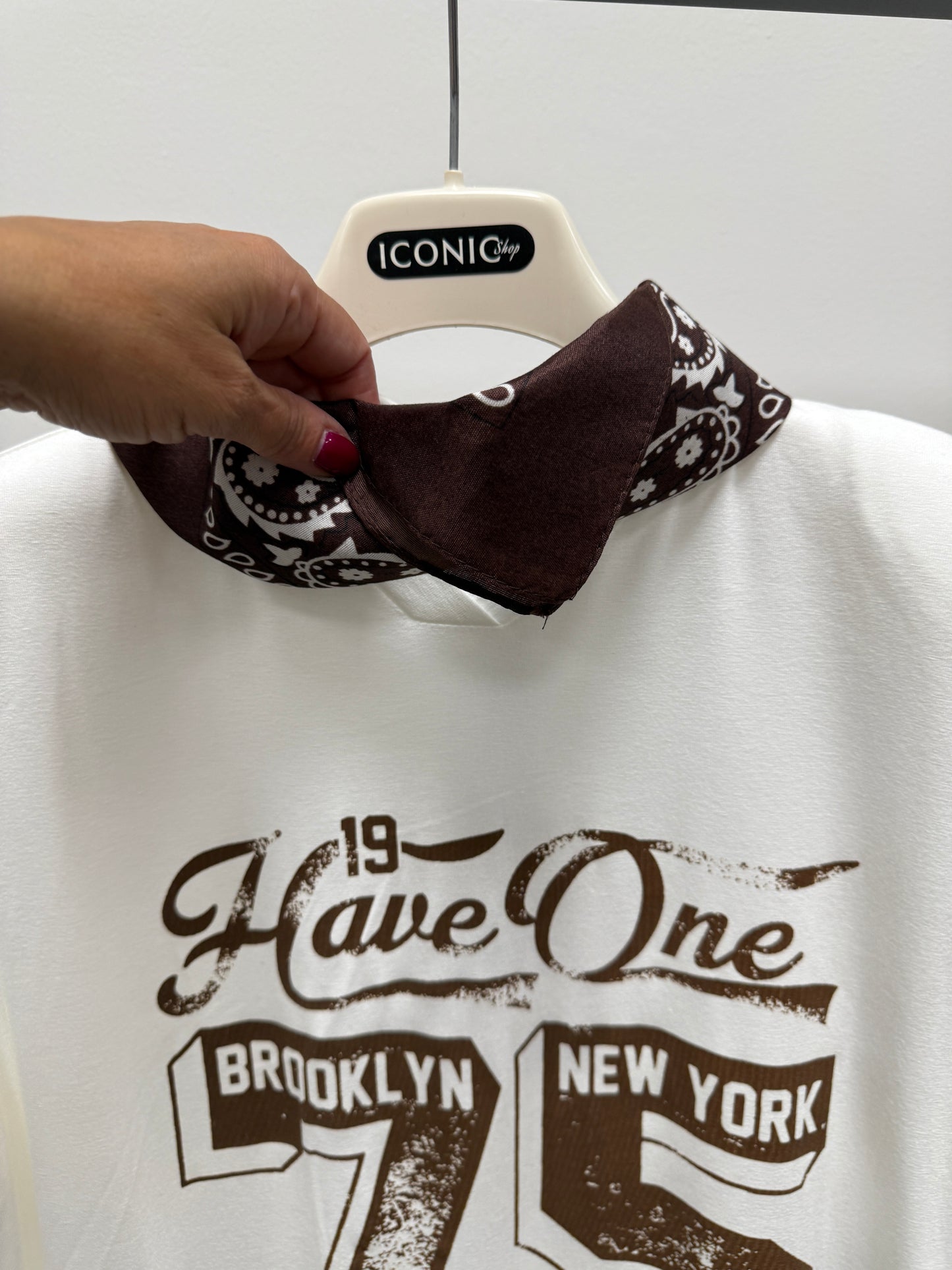 T-shirt bandana pizzo burro Haveone