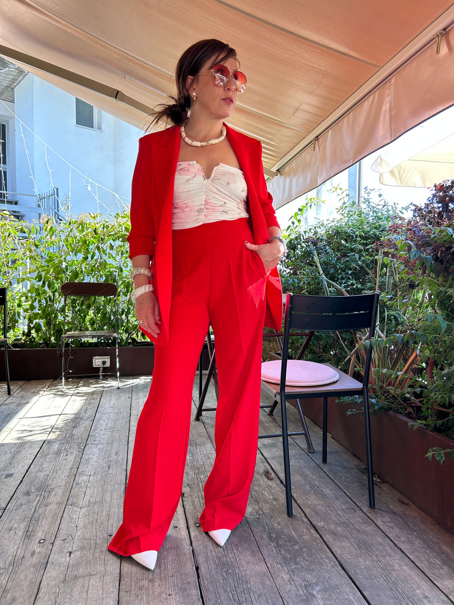 Susy Mix completo rosso in cady