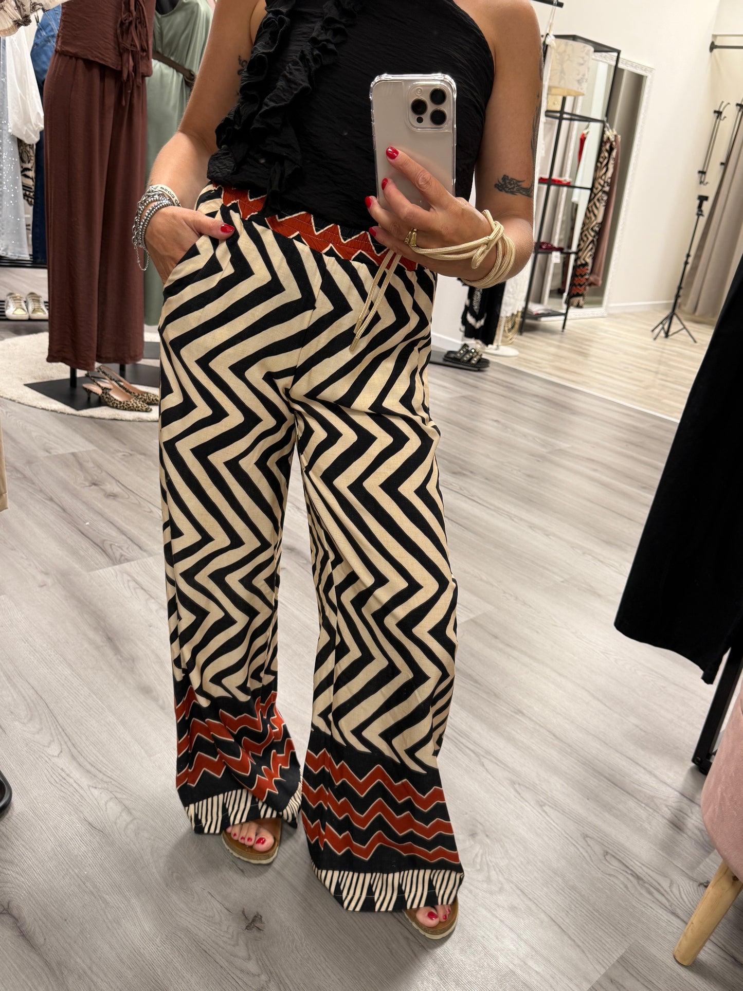 HaveOne Pantalone Fantasia etnica