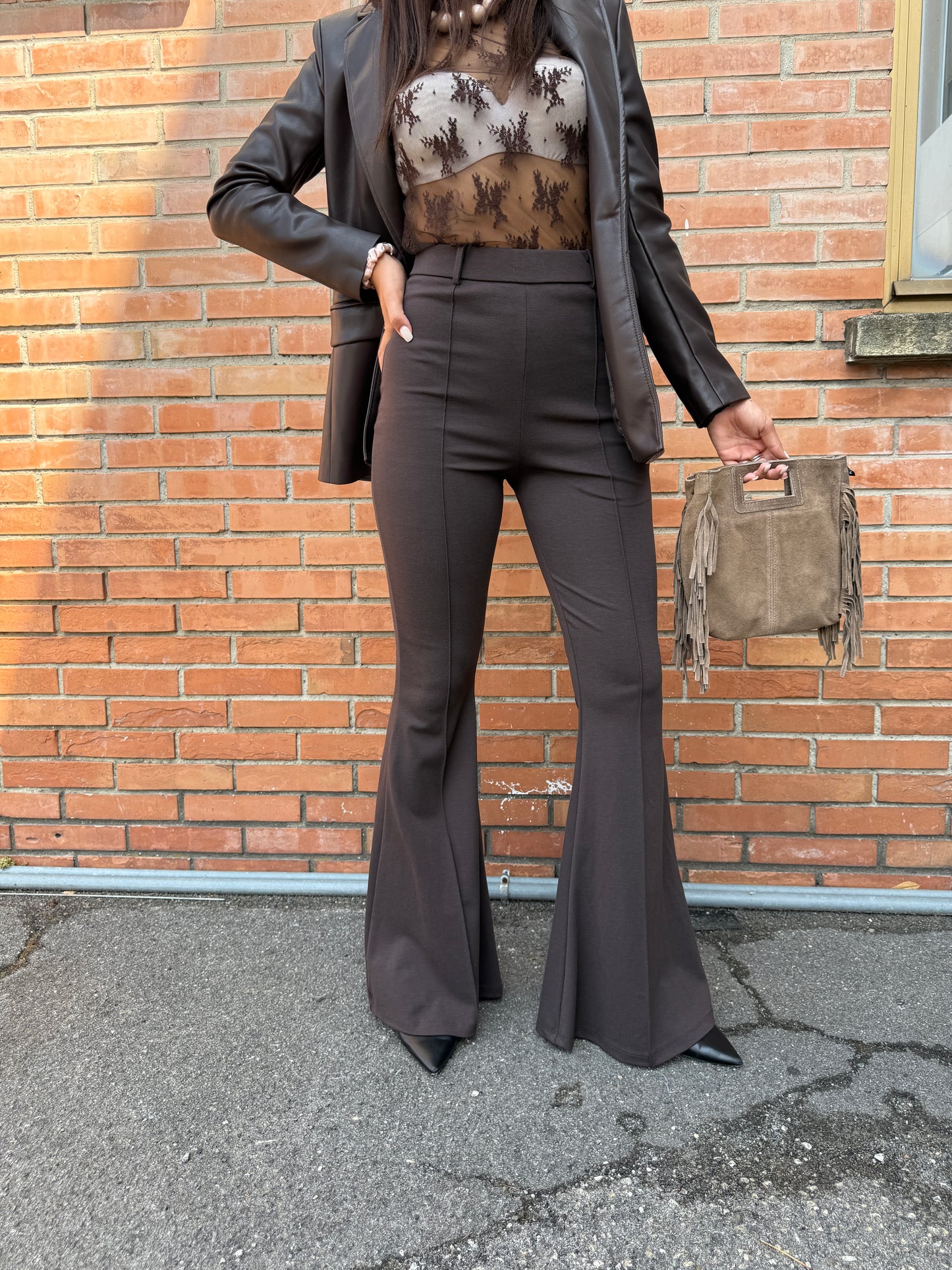 Pantaloni zampa Haveone Moro