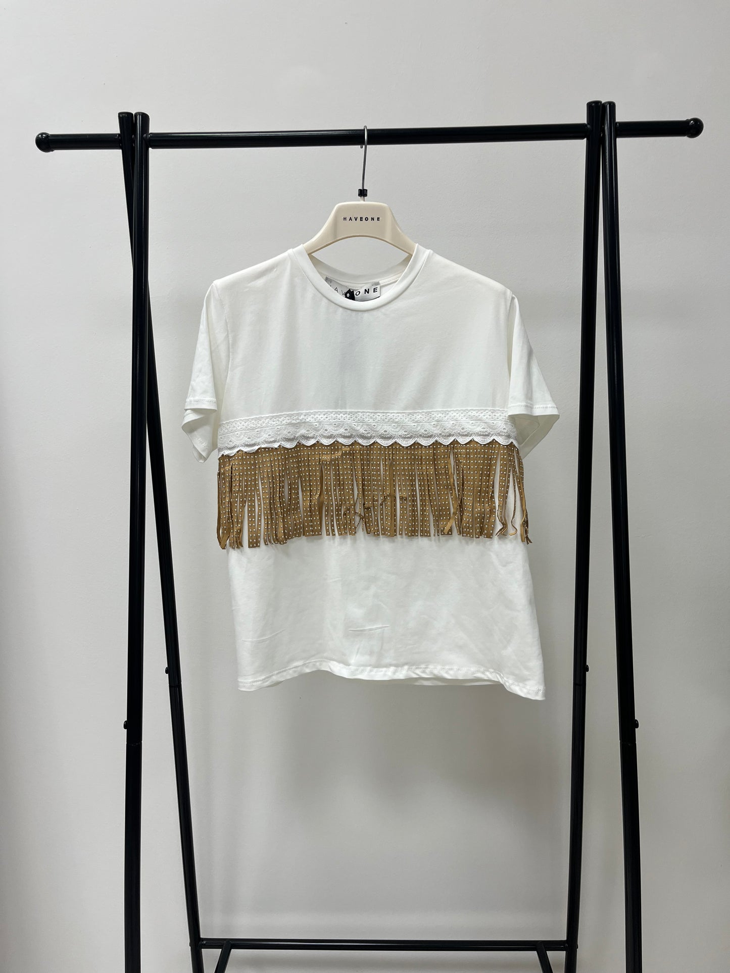 Haveone T-Shirt con Frange