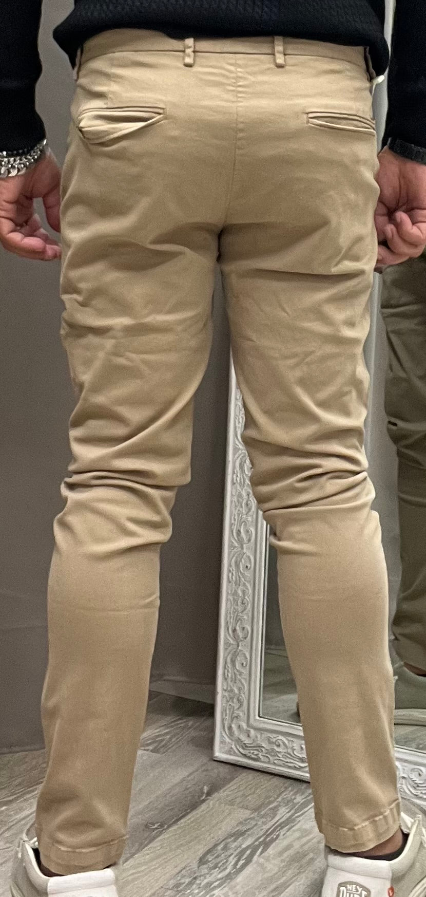 Gianni Lupo Pantalone Chinos Uomo Modello Tahoma Cammello