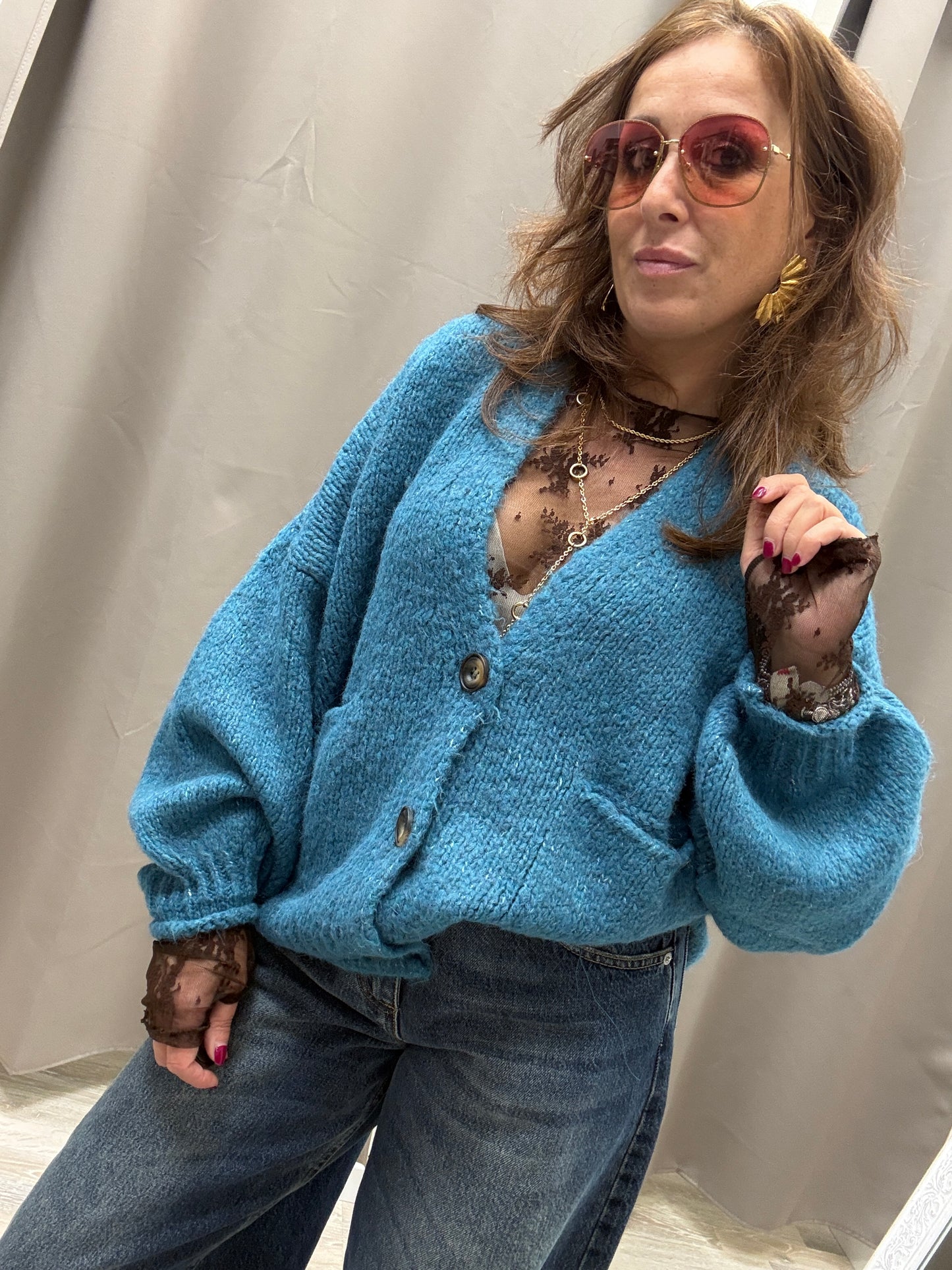 Cardigan Tre Bottoni HaveOne Ottanio
