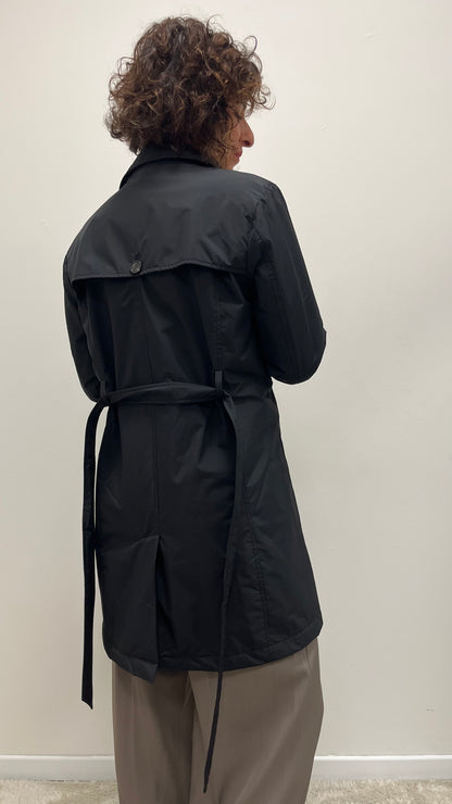 Trench con Collo Pelliccia Removibile Extasy Nero