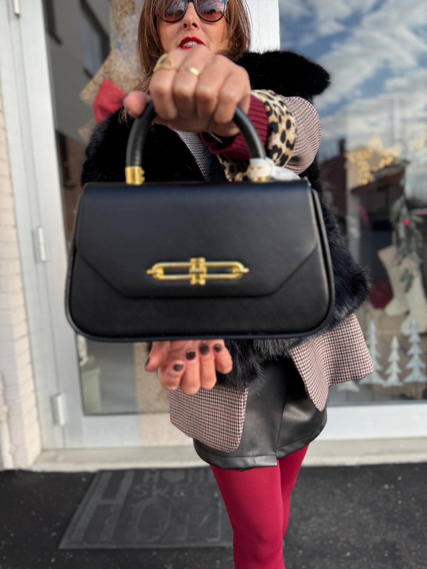 Borsa mini rigida nera