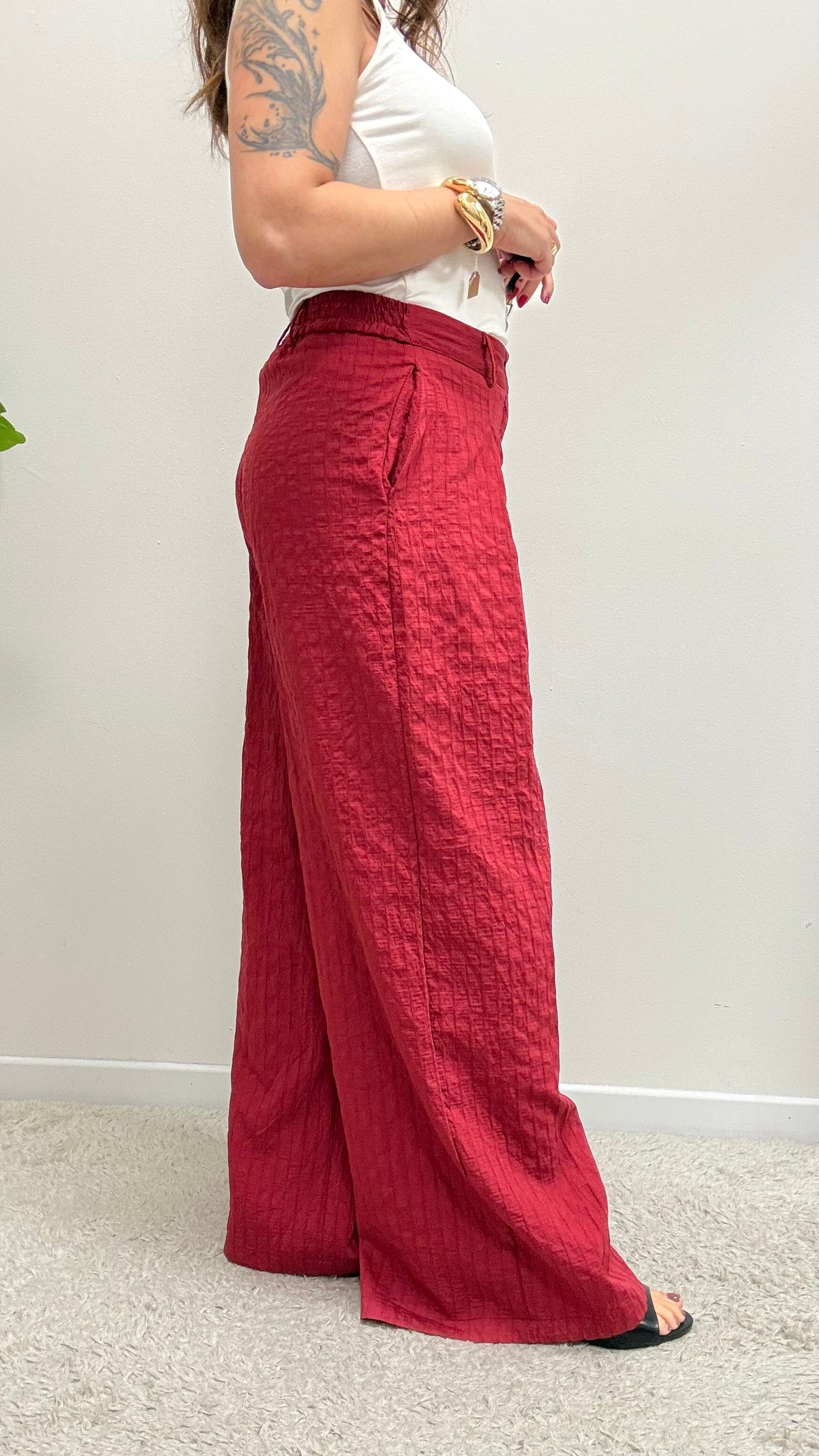 Pantalone Palazzo Rosso India Extasy