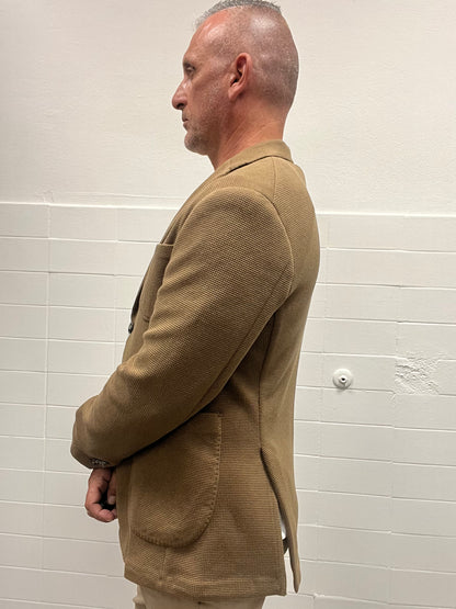 Giacca Strutturata Monopetto Gianni Lupo Cammello