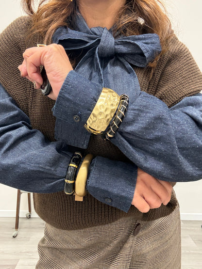 Bracciale martellato oro Memoire