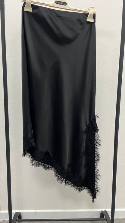 Longuette con Pizzo Asimmetrica Nero HaveOne Art.GMA-R040