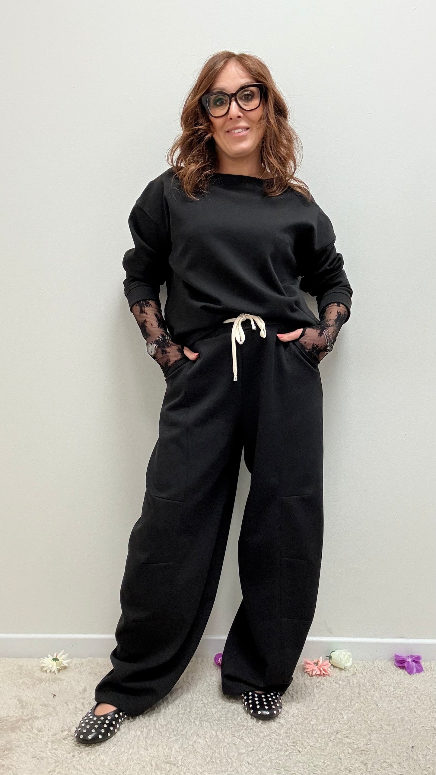 Pantalone baloon punto Milano Please