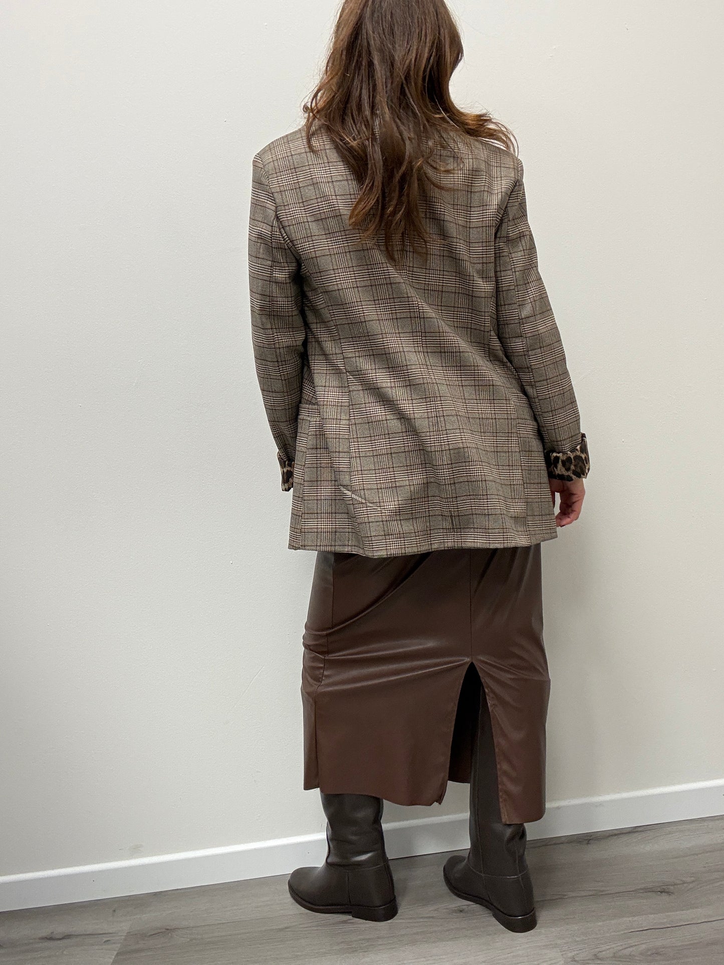 Gonna matita in Ecopelle Moro HaveOne