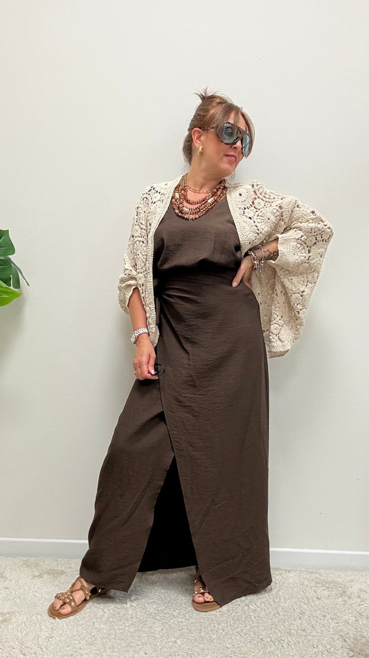 Cardigan crochet burro Haveone