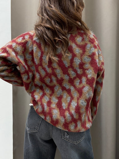 HaveOne Maglia Jacquard Vino