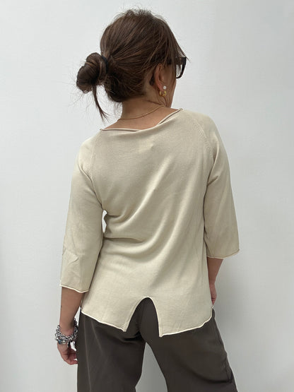 Susy Mix maglia in filo spacco dietro