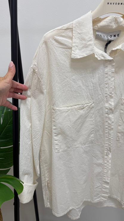 Camicia mussola tasconata burro HaveOne