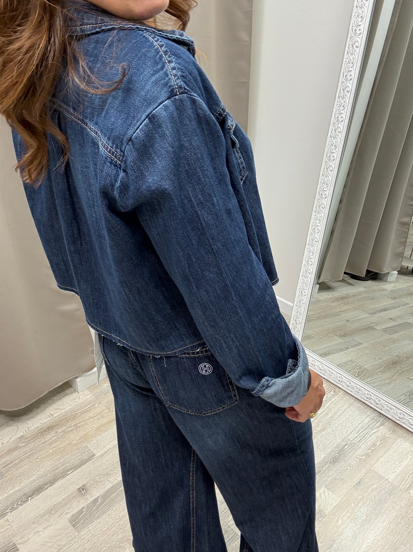 Camicia Giacca crop denim Haveone