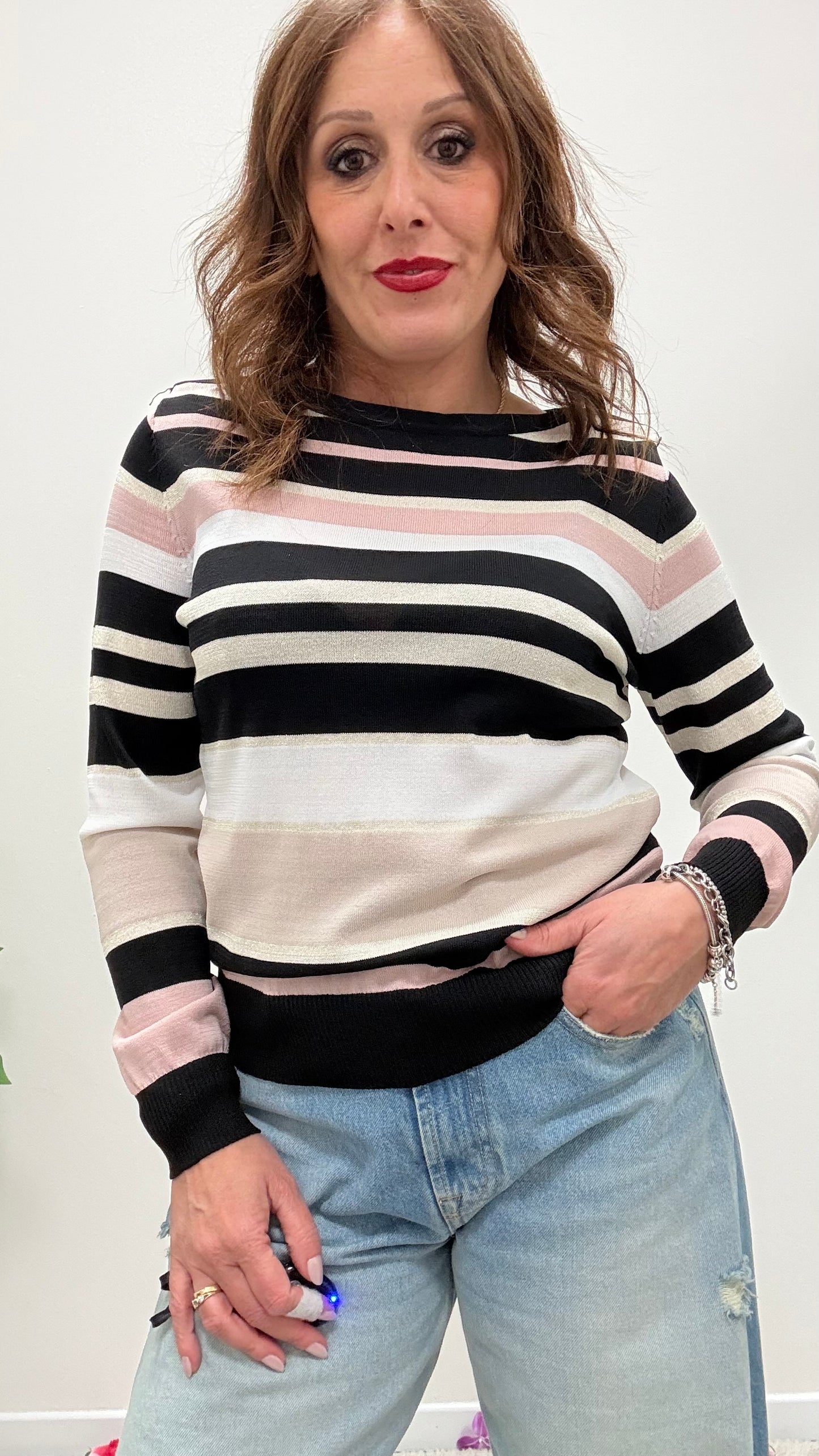 Maglia righe Lurex Extasy