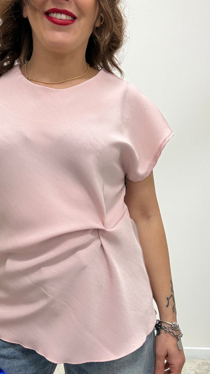 Maglia rosa con nodo Extasy