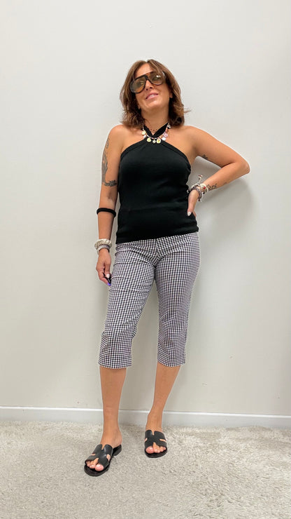 Top fascia incrocio Susy Mix nero