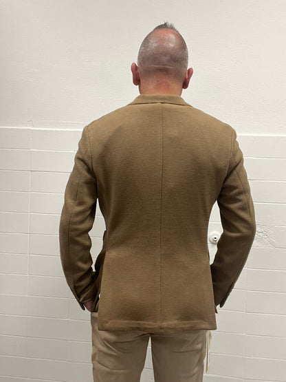 Giacca Strutturata Monopetto Gianni Lupo Cammello