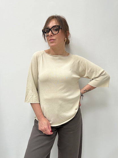 Susy Mix maglia in filo spacco dietro