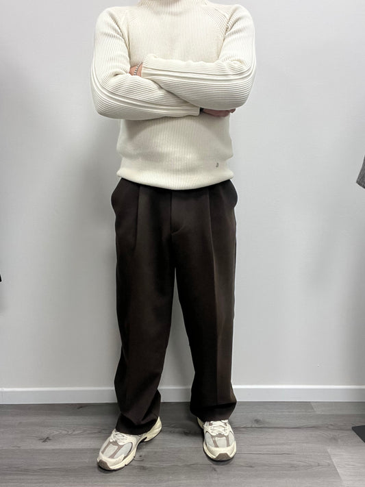 Pantalone Sartoriale con Pinces Imperial Moro