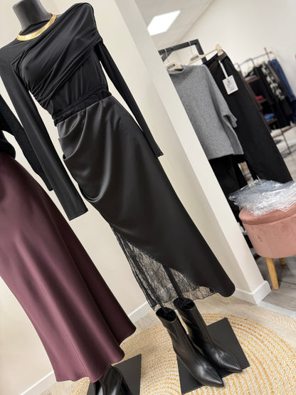 Gonna pizzo e satin Haveone