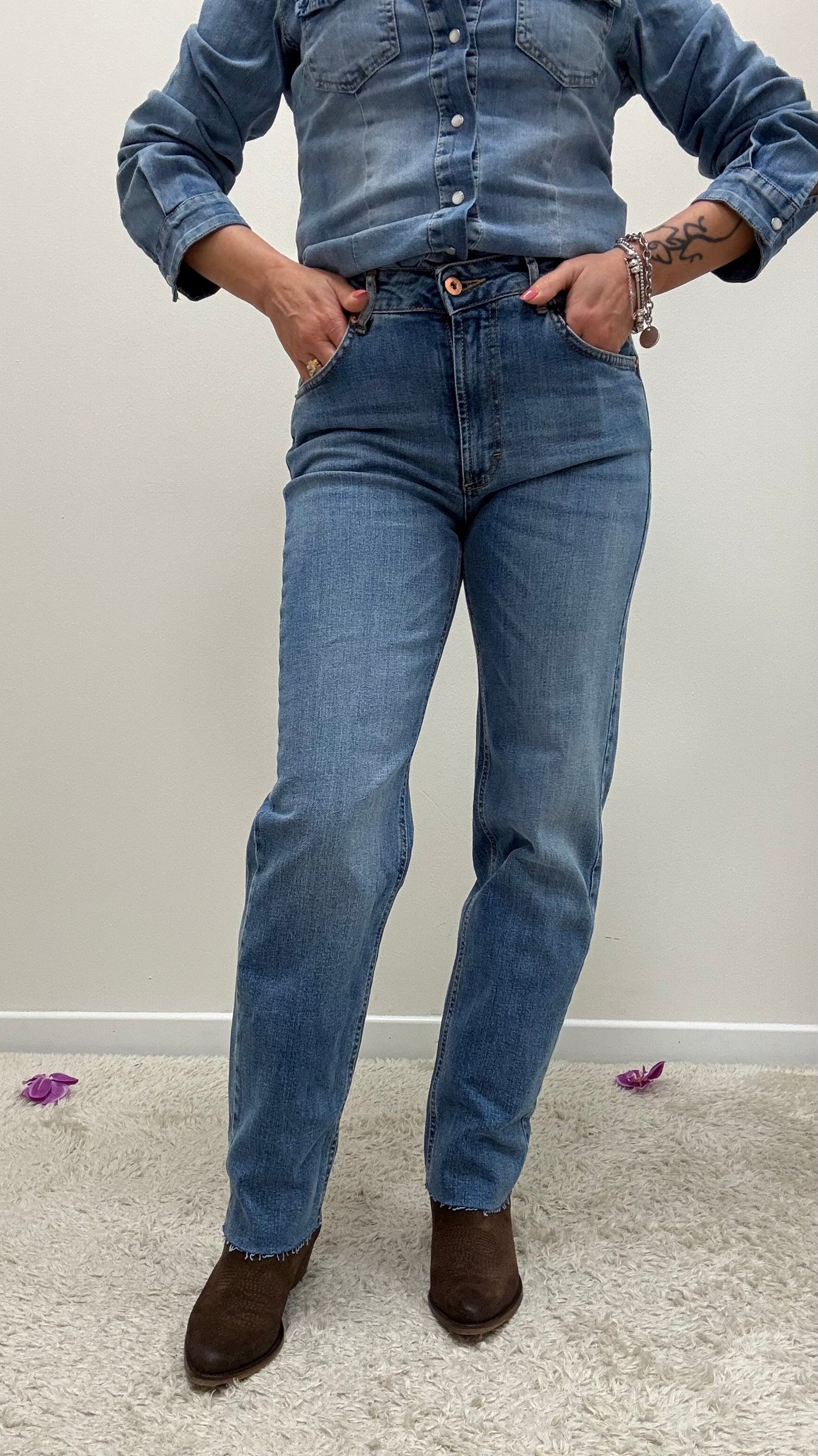 Jeans 5 tasche elasticizzato Tensione in
