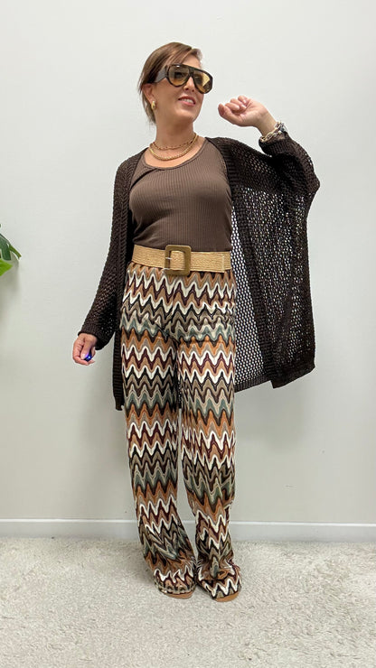 Cardigan traforato Moro Extasy