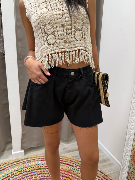 HaveOne Shorts Farfalla Nero