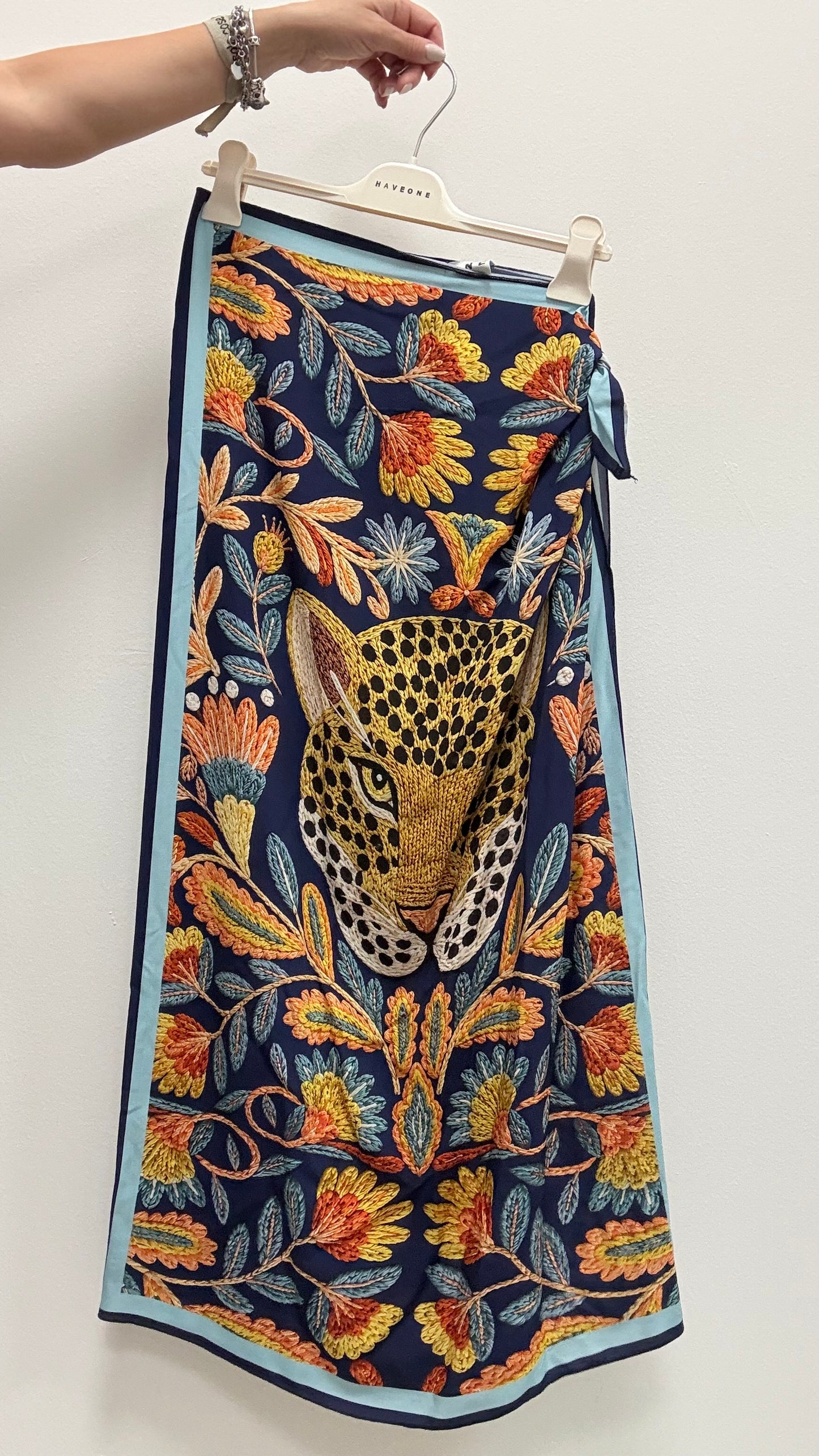 Gonna pareo lunga tigre blu Haveone art. GVS-Q297