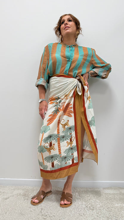 Gonna pareo lunga scimmia Haveone art. GVS-Q257