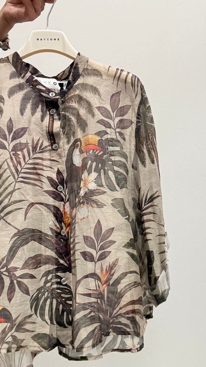 Camicia cocorito verde HaveOne Art.CSV-Q515