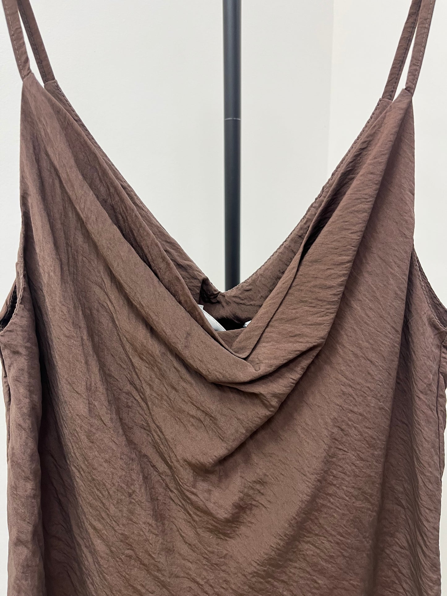 Haveone top in viscosa goffrata moro