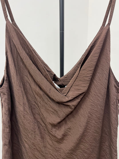 Haveone top in viscosa goffrata moro