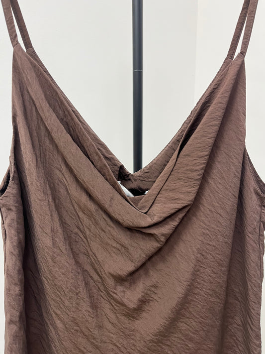 Haveone top in viscosa goffrata moro