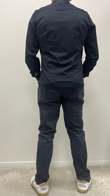 Camicia Tessuto Tecnico Over-D Blu Navy