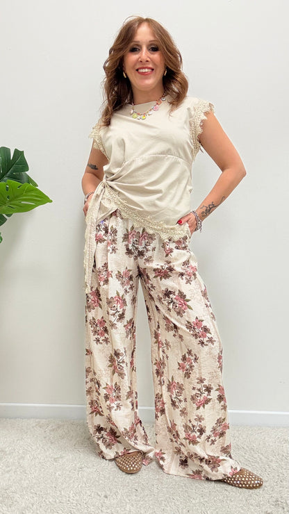 Top t-shirt con nodo Memoire