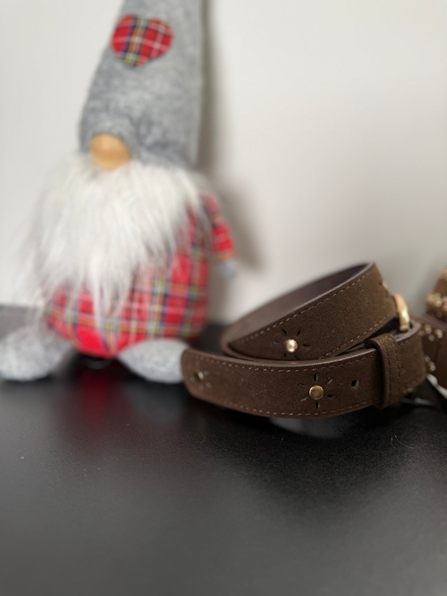 Cintura in camoscio e borchie oro Susy Mix