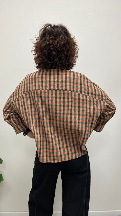 Camicia Over Quadri Coccio HaveOne CNO-R060