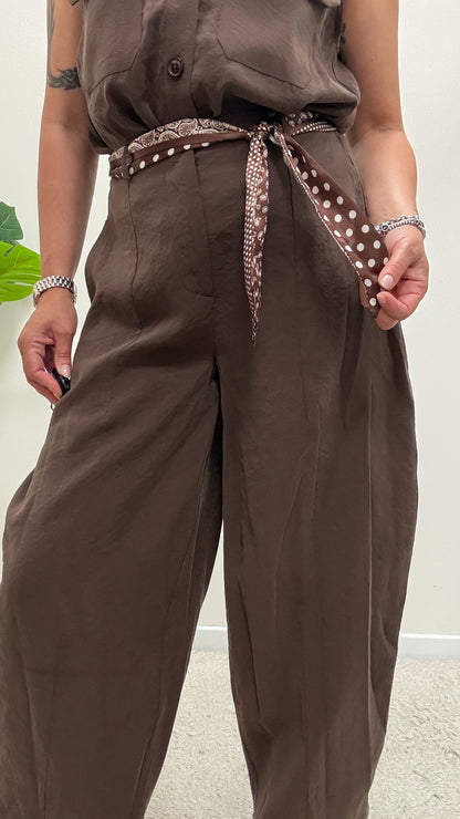 Pantaloni ovetto cupro moro Extasy