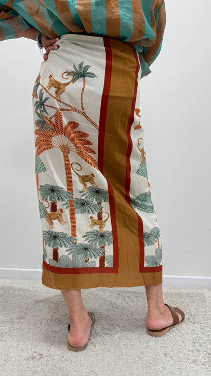 Gonna pareo lunga scimmia Haveone art. GVS-Q257