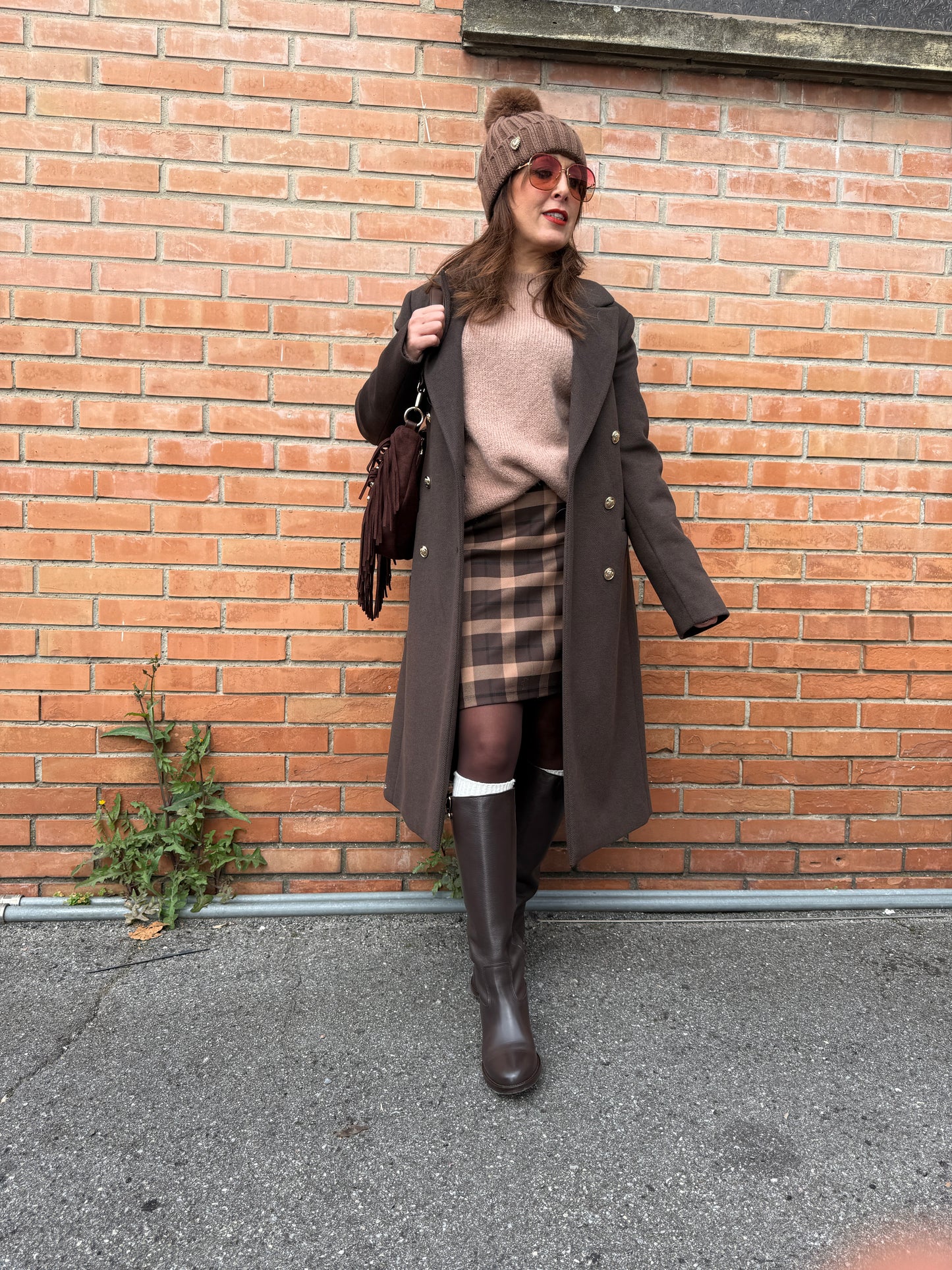 Cappotto Doppio Petto Moro Susy Mix