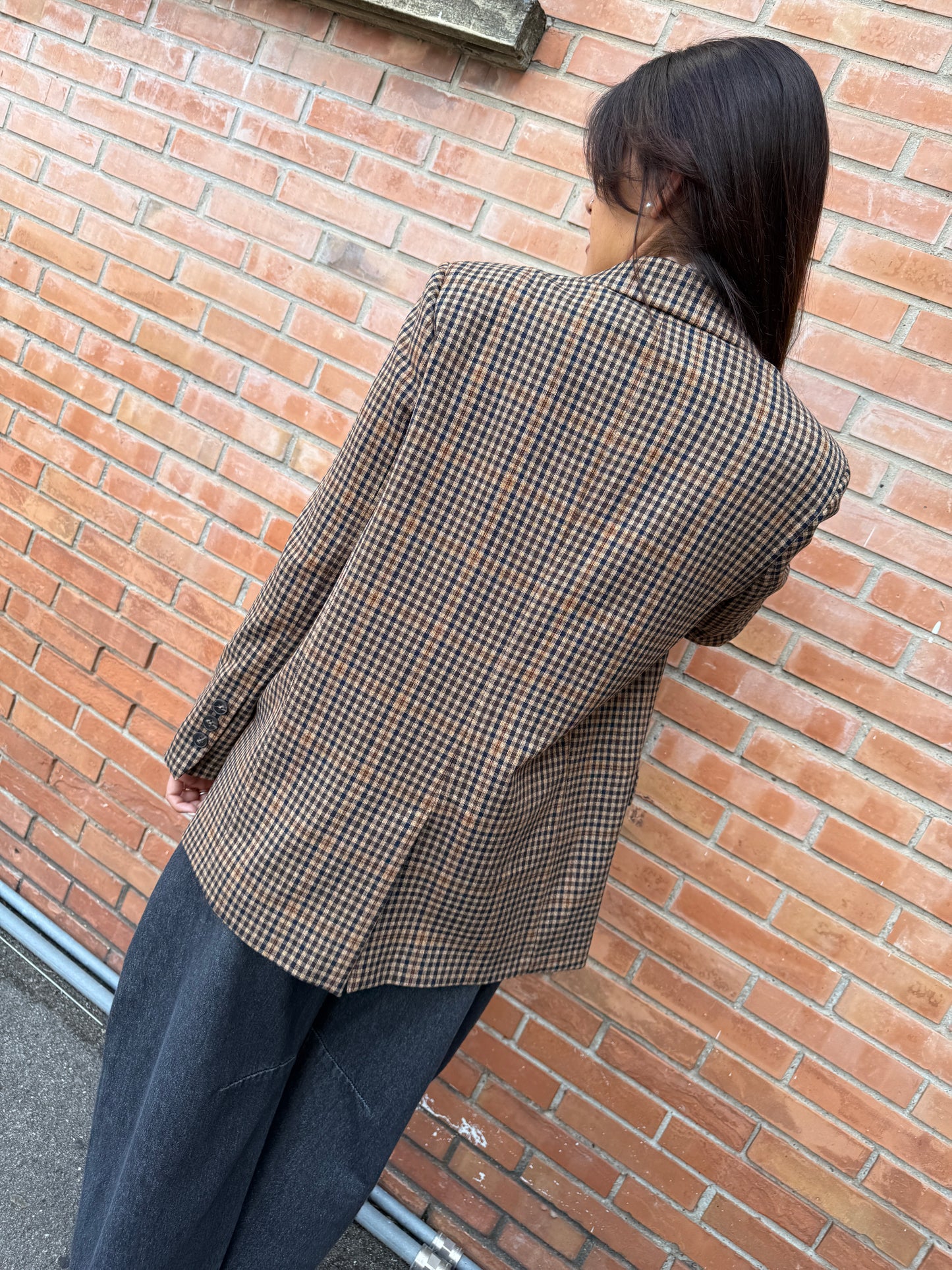 Giacca pied-de-poule spilla HAVEONE